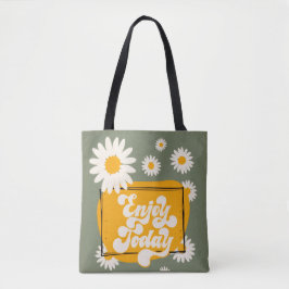 Njuta Idag Totebag, Blommig Totebag Tygkasse