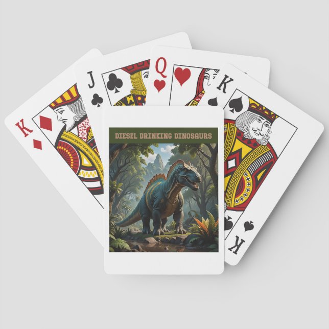 Njutande av lösningen casinokort (Baksidan)