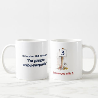 Njutit av mil 3 Rolig Personlig Ultra Löpare Kaffemugg