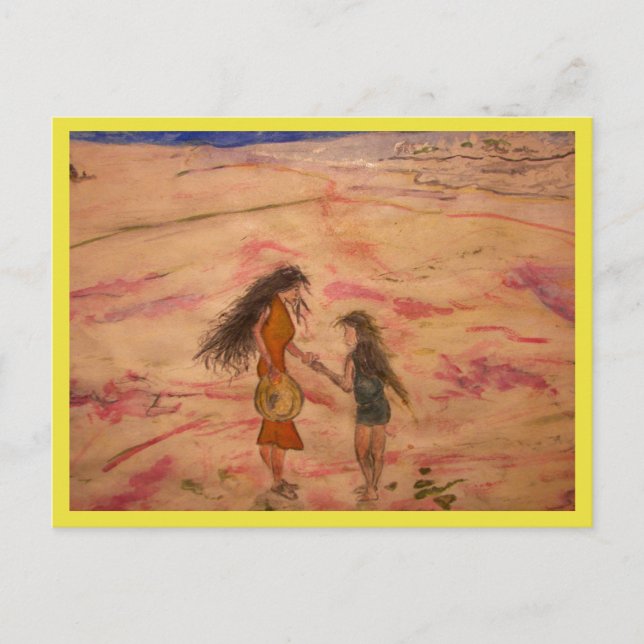 njutning av sommarsolstånd vykort (Framsida)