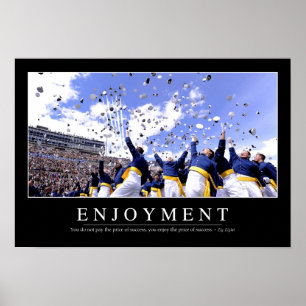 Njutning: Inspirera citationstecken Poster