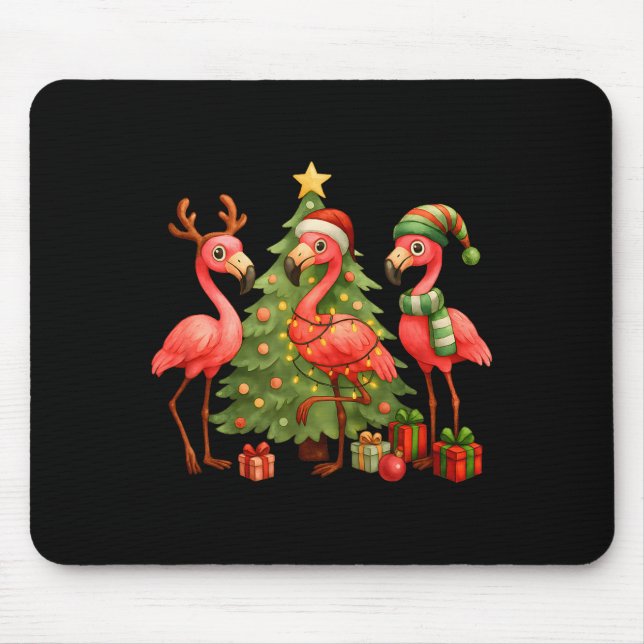 Nk Christmas Flamingos _ Cute Holiday Tree &amp; D Musmatta (Framsidan)