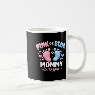 nk eller Blå Mamma älskar dig Söt bebis tillkännag Kaffemugg