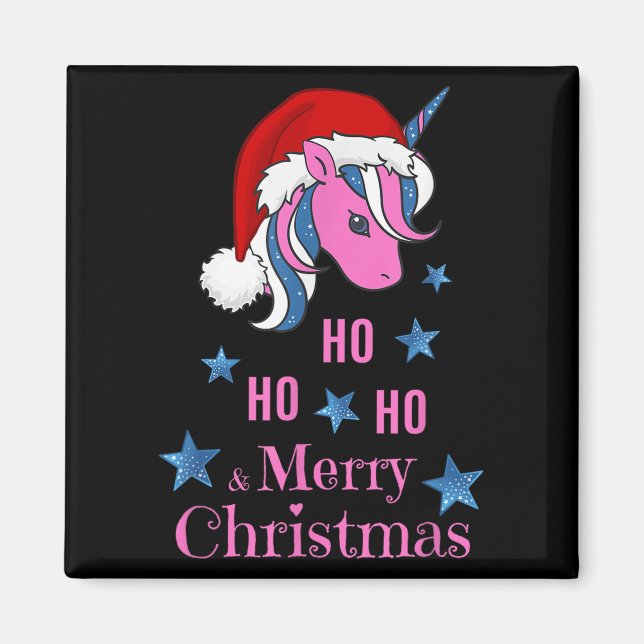 Nk Enhörning Jultomte God Jul  Magnet (Framsidan)