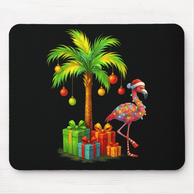 Nk Flamingo Christmas Palm Tree Trocal Xmas  Musmatta (Framsidan)