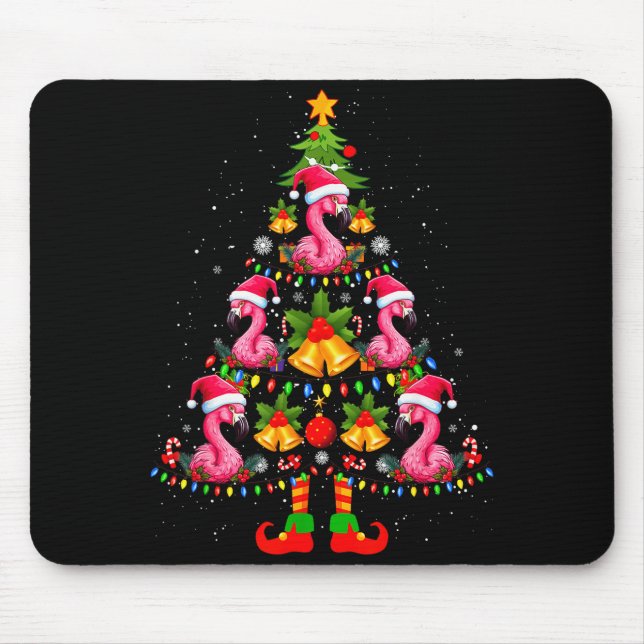 Nk Flamingo Christmas Tree Santa Hat Xmas  Musmatta (Framsidan)
