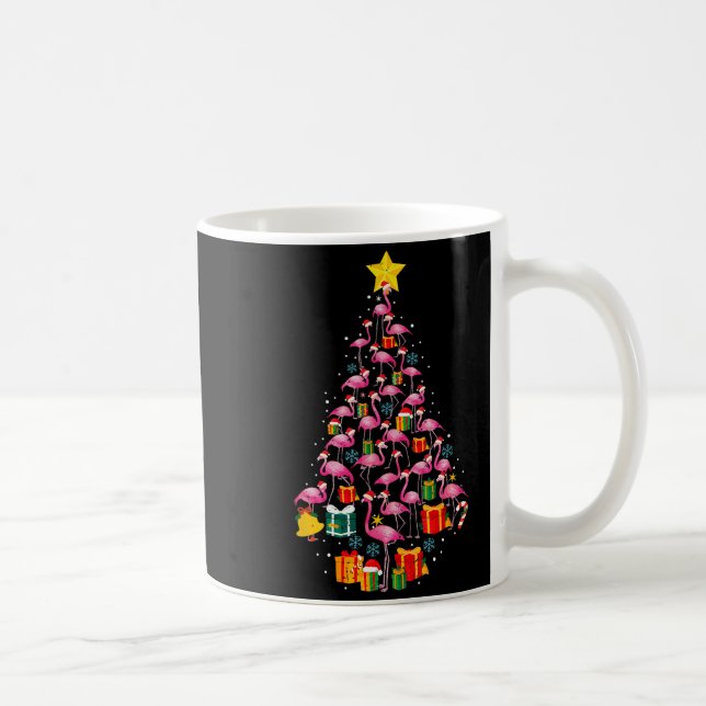 Nk Flamingo Santa Merry Christmas Tree Lights Wome Kaffemugg (Höger)