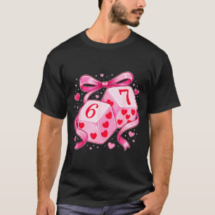 Nk Kärlek Tärning 6 7 Hjärtan Alla hjärtans dag Sö T Shirt