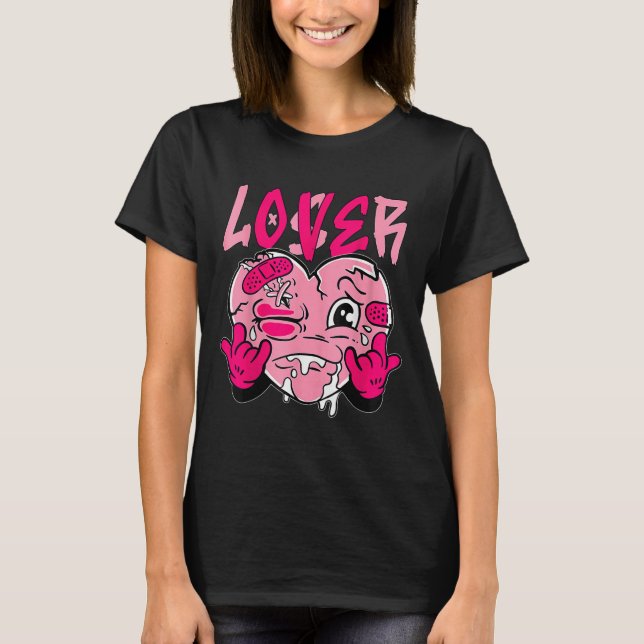Nk Loser Lover Nk Drip Heart Matching Tee For Men  (Framsida)