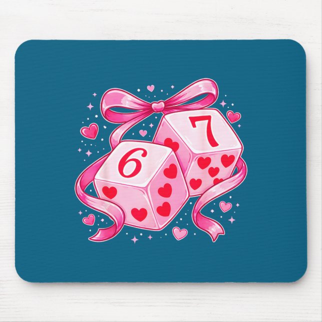 Nk Love Dice 6 7 Hearts Valentine Cute Romantic Ar Musmatta (Framsidan)