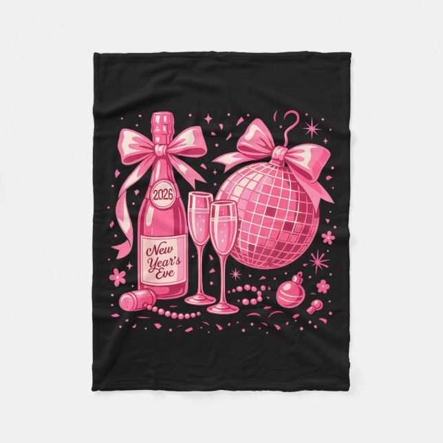 Nk New Year's Eve 2026 Disco Champagne Party  Fleecefilt (Framsidan)