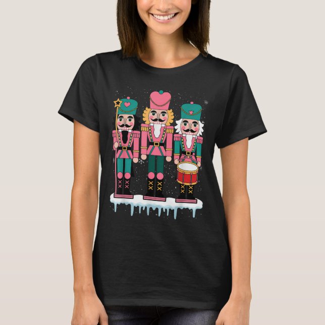 Nk Nutcracker Squad Xmas Nk Christmas Pajamas Wome T Shirt (Framsida)