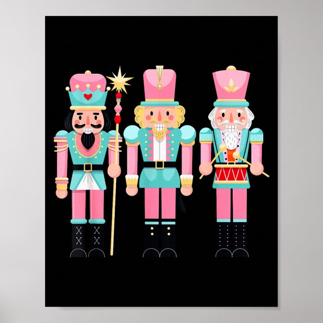 Nk Nutcracker Squad Xmas Nk Jul Pyjamas Kvinnor Poster (Framsidan)
