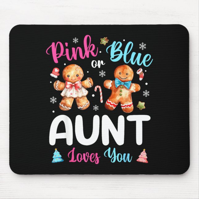 Nk Or Blue Aunt Loves You Gender Reveal Christmas  Musmatta (Framsidan)