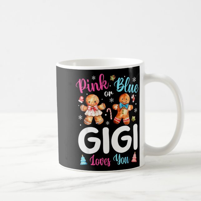 Nk Or Blue Gigi Loves You Gender Reveal Christmas  Kaffemugg (Höger)