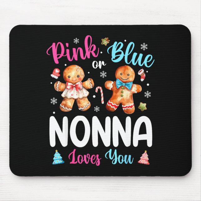 Nk Or Blue Nonna Loves You Gender Reveal Christmas Musmatta (Framsidan)