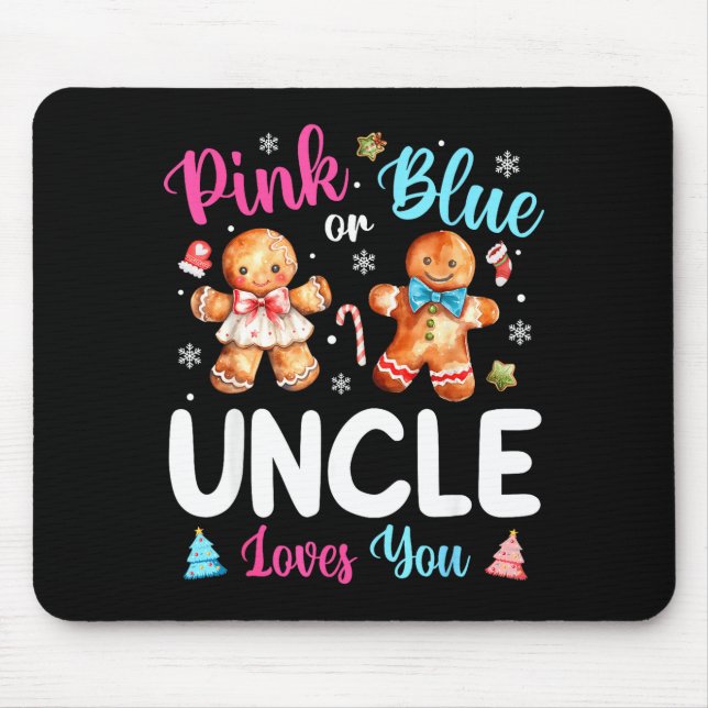 Nk Or Blue Uncle Loves You Gender Reveal Christmas Musmatta (Framsidan)