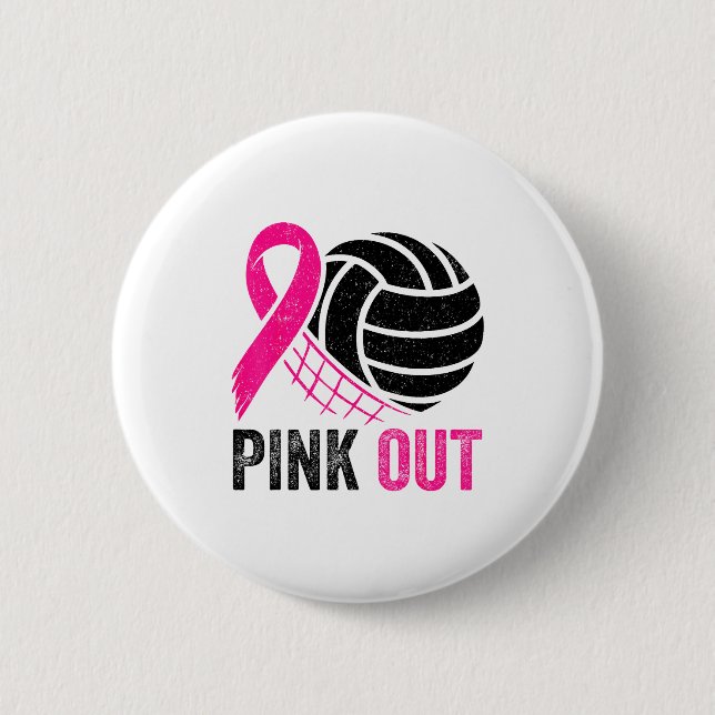 Nk Out Volleyball Breast Cancer Awareness Nk Ribbo Knapp (Framsida)