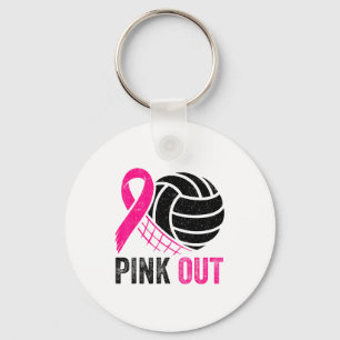 Nk Out Volleyboll Bröstcancer Medvetenhet Nk Ribbo Nyckelring