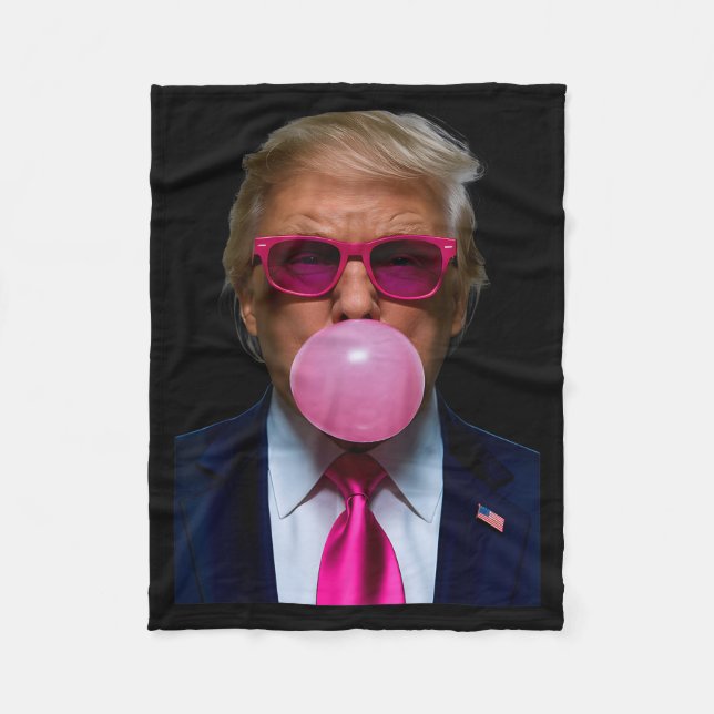 Nk Sungles Funny Donald Trump Nk Bubble Gum 2024  Fleecefilt (Framsidan)