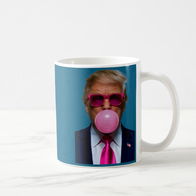 Nk Sungles Funny Donald Trump Nk Bubble Gum 2024  Kaffemugg (Höger)