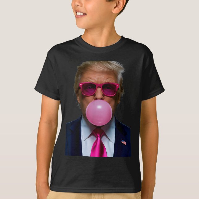 Nk Sungles Funny Donald Trump Nk Bubble Gum 2024  T Shirt (Framsida)