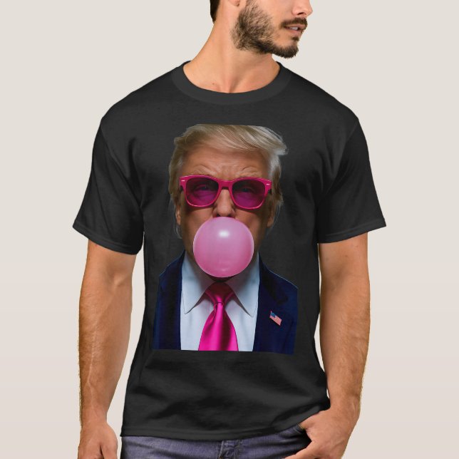 Nk Sungles Funny Donald Trump Nk Bubble Gum 2024  T Shirt (Framsida)