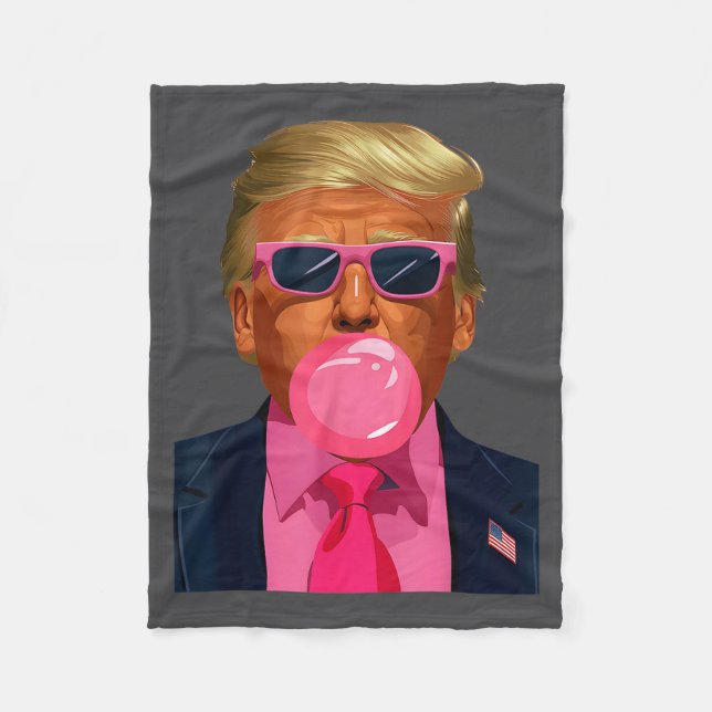 Nk Sungles Trump Bubble Gum 2024 Vote President Fu Fleecefilt (Framsidan)