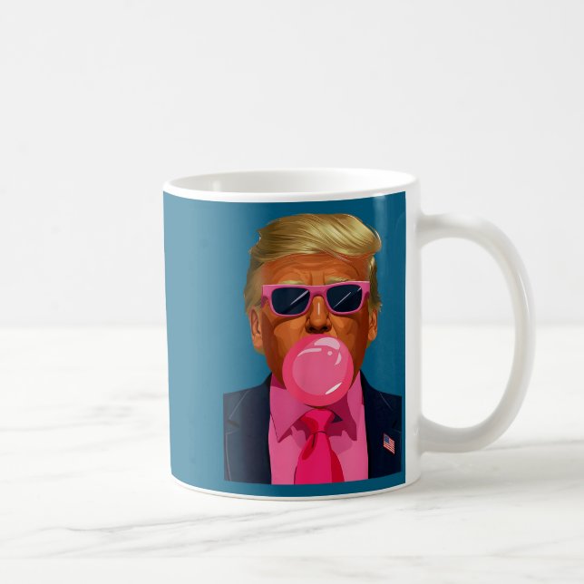 Nk Sungles Trump Bubble Gum 2024 Vote President Fu Kaffemugg (Höger)