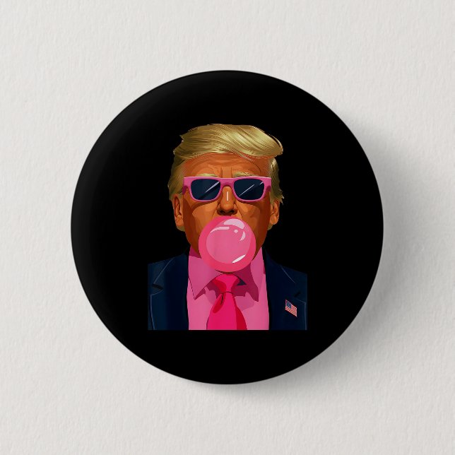 Nk Sungles Trump Bubble Gum 2024 Vote President Fu Knapp (Framsida)
