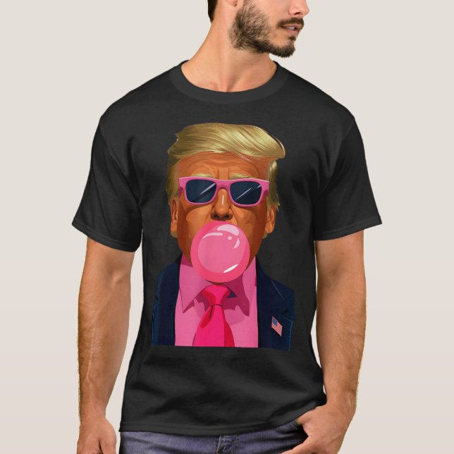 Nk Sungles Trump Bubble Gum 2024 Vote President Fu T Shirt (Framsida)