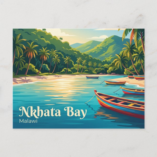 Nkhata Bay Malawi Vykort (Framsida)