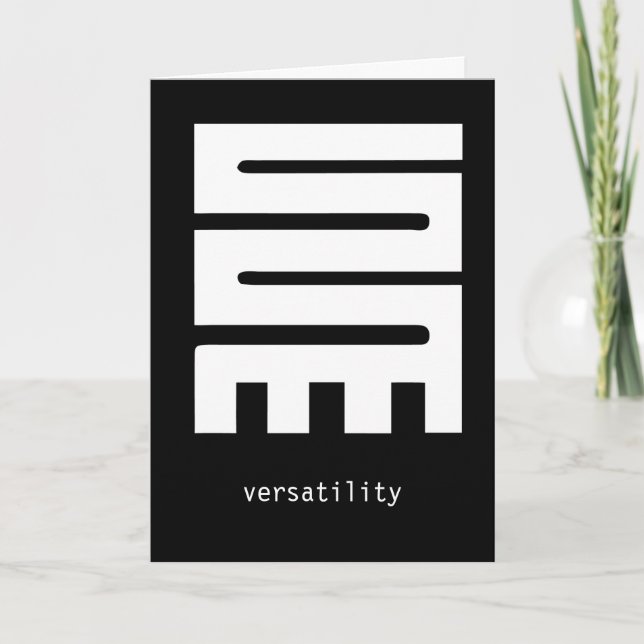 Nkyinkyim-gratulationskort Kort (Framsida)