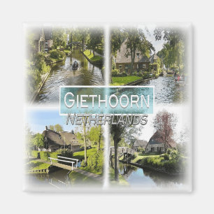 NL0039 Europa, Nederländerna, Giethoorn, kylskåp Magnet