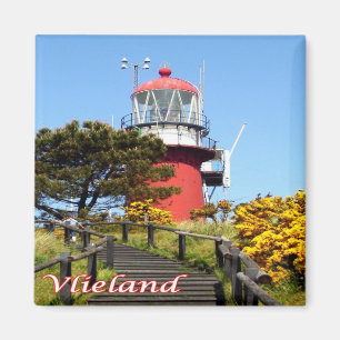 NL-Nederländerna-Frisiska öarna-Vlieland-fyr Magnet