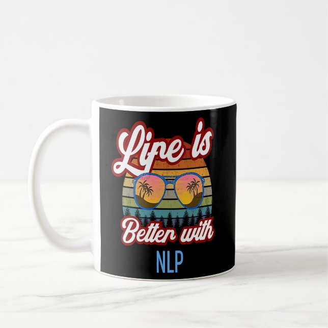NLP Vintage Sunset NLP Teacher Beginner Kaffemugg (Vänster)