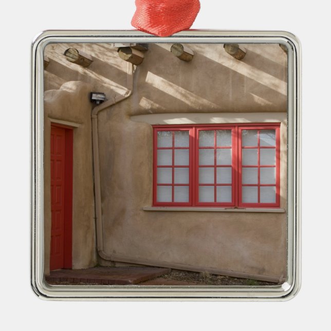 NM, New mexico, Santa Fe, Canyon Road, legendarisk Julgransprydnad Metall (Framsidan)