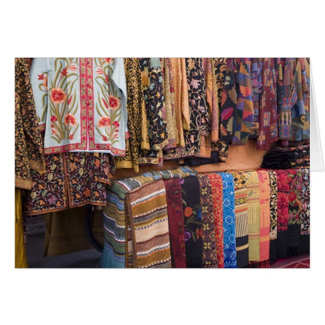 NM, New mexico, Santa Fe, Navajo-kläder Hälsningskort (Framsidan Horizontal)