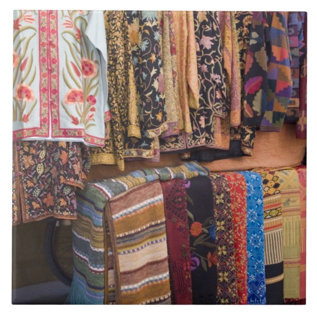 NM, New mexico, Santa Fe, Navajo-kläder Kakelplatta (Framsidan)