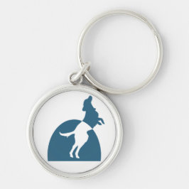 NMDR-runda Keychain Rund Silverfärgad Nyckelring