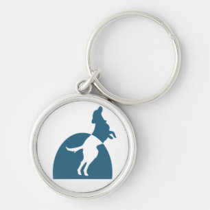 NMDR-runda Keychain Rund Silverfärgad Nyckelring