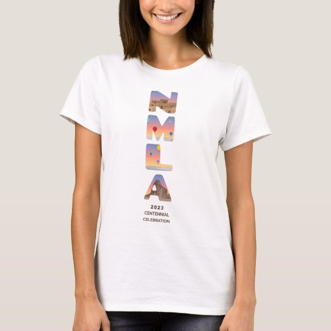 NMLA-logotyp-tshirt med ettårsintervall T Shirt (Framsida)