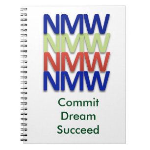 NMW Journal (Inget Matte, Aldrig Ge Upp!) Anteckningsbok Med Spiral