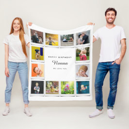 Nna Birthday Photo Collage Template White Fleecefilt
