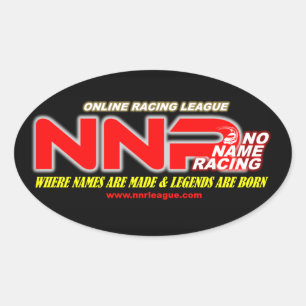 NNR oval League logotyp Ovalt Klistermärke