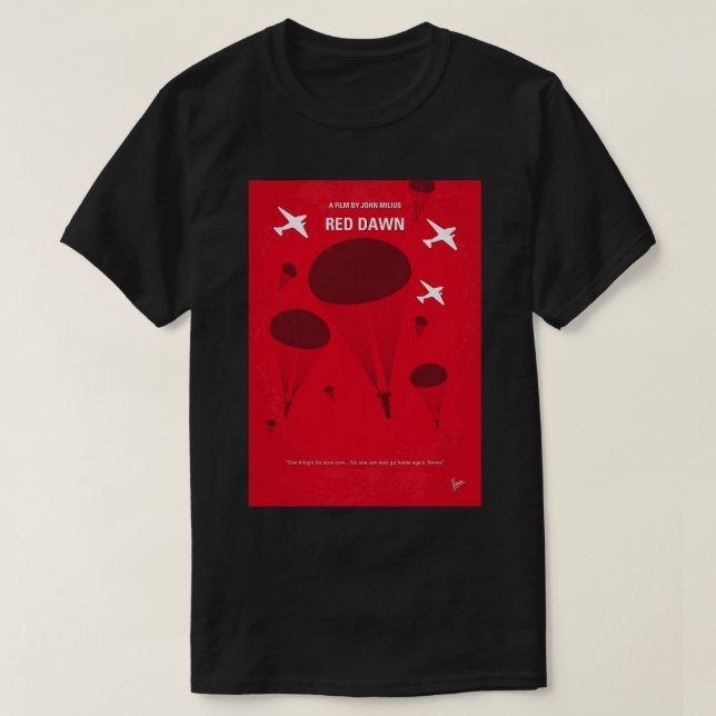 No1018 Min Red Dawn-film poster Sticker T Shirt (Design framsida)