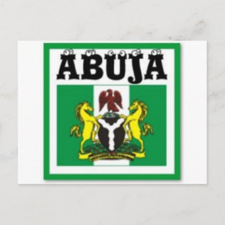 No1 Abuja, Nigeria karta T-Shirt och Etc Vykort