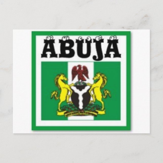 No1 Abuja, Nigeria karta T-Shirt och Etc Vykort (Framsida)