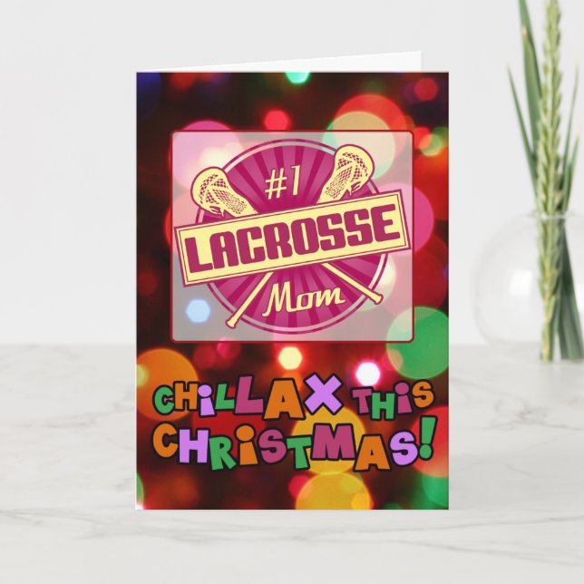 No1 Lacrosse Mamma-julkort, Anpassade Helgkort (Framsida)