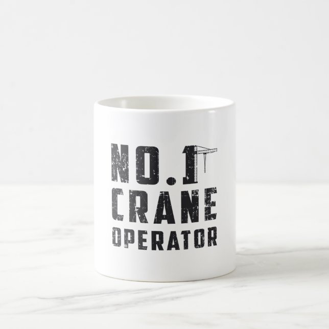 No. 1 Crane Operator Workers Construction Site Kaffemugg (Center)